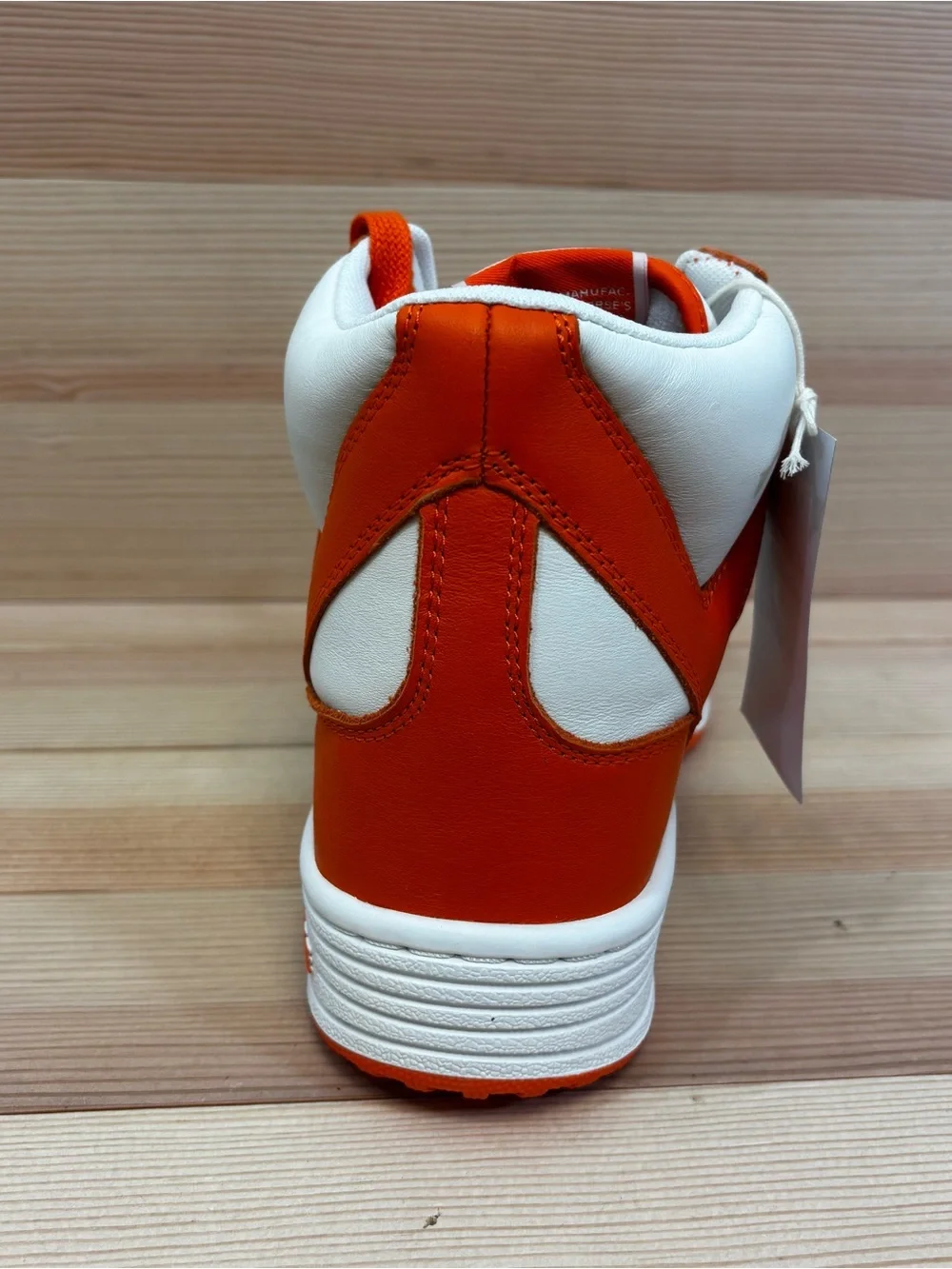 Converse Weapon Mid Men's Size 9 White Orange Leather Syracuse Sneakers  A11956C